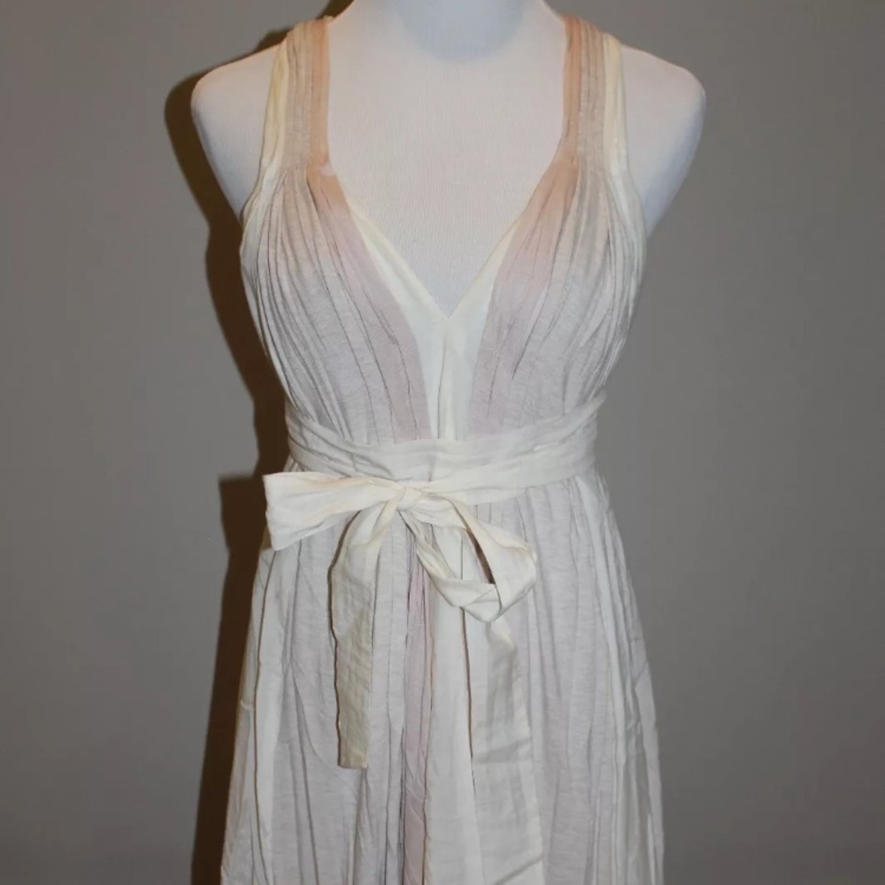 BCBG MAXAZRIA Tie Waist Jersey Multicolor Dress